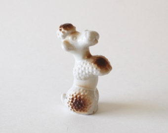 Poodle Dog Ceramic Figurine- Vintage 1950's