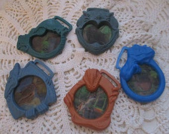 Kelloggs The Lost World Dinosaur Lenticular Zooming Tags (1997)