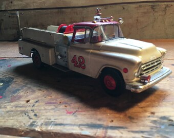 vintage toy fire truck Apache