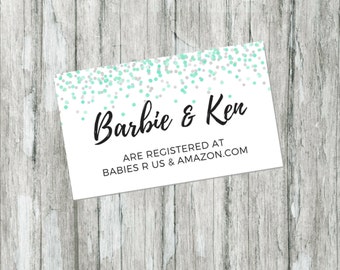 This is a picture of Crush Free Printable Baby Registry Cards This is a picture of Crush Free Printable Baby Registry Cards