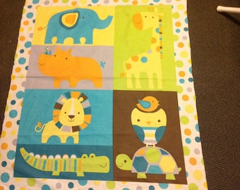 Circus animal whimsical quilt