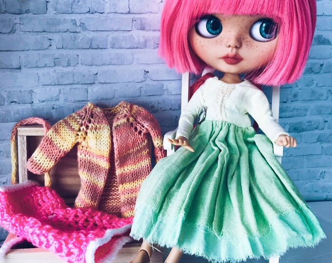 Blythe dolls Blythe Custom doll OOAK blythe Blythe fake base Interior doll Blythe handmade Blythe dress