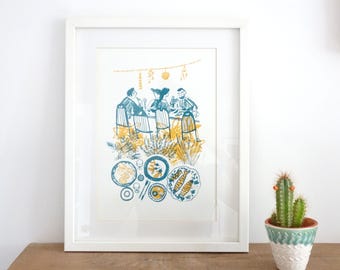 August / Screenprint / Silkscreen Print / Limited Edition Original Artwork