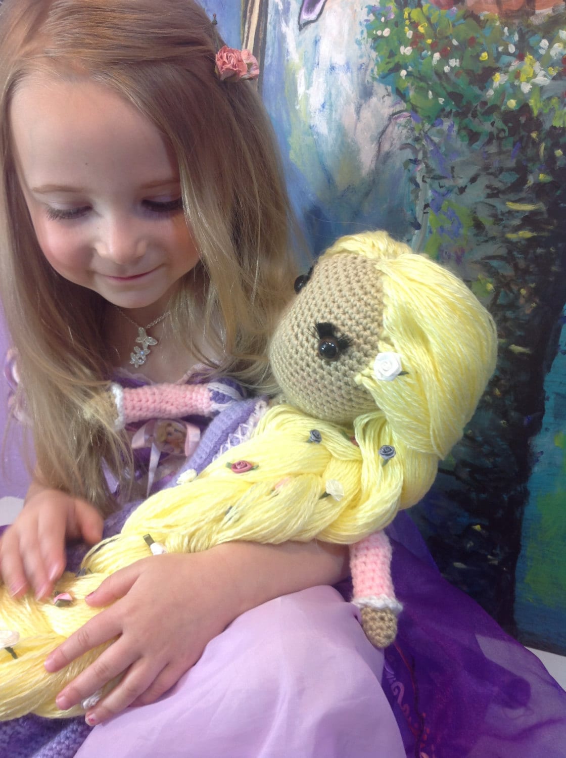 rapunzel crochet doll