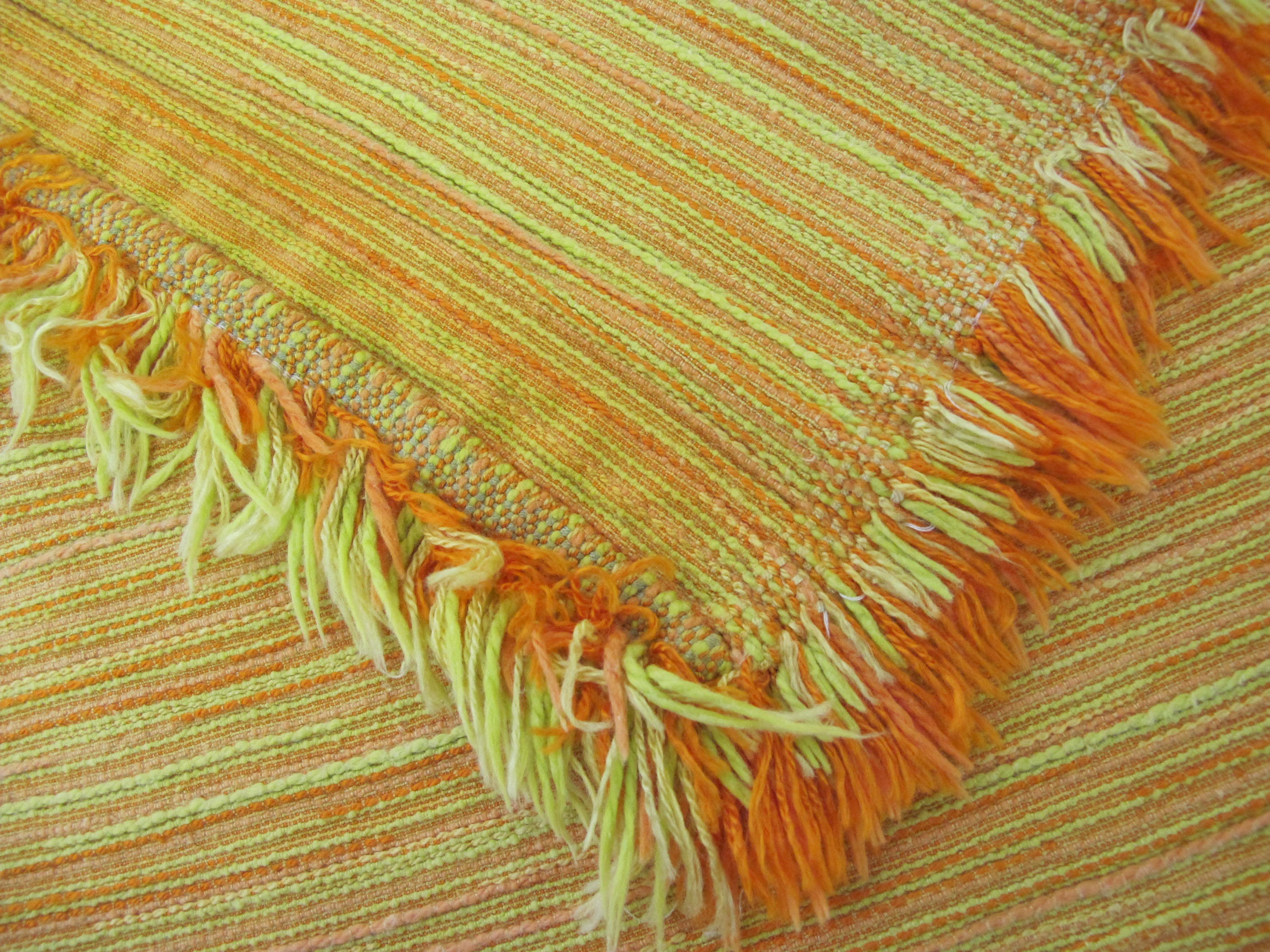 Mid Century Modern Tablecloth Mustard Yellow tablecloth Woven