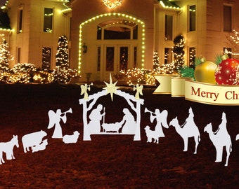 Large outdoor Nativity set