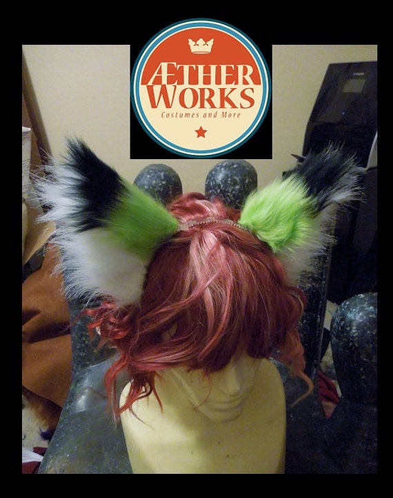 SALE Black Tip Fox EarsFox Ears red ears Furry Cat ears