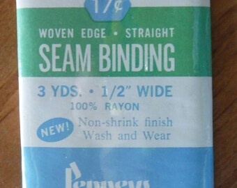 Penneys Yale Woven Edge Straight Rayon Seam Binding