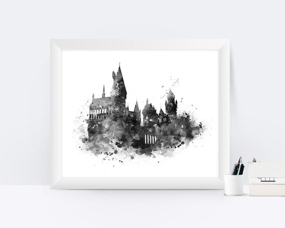 Hogwarts castle print hogwarts poster harry potter print Hogwarts castle print hogwarts poster harry potter print
