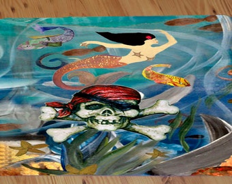 Pirate Mermaid Comfort Foam Floor mat available in 3 sizes