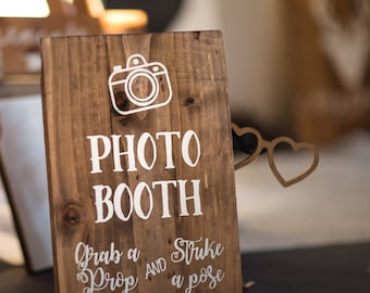 Photo Booth sign for wedding decor sign