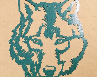 Wolf Metal Wall Art (E8)