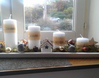 modern and original advent wreath