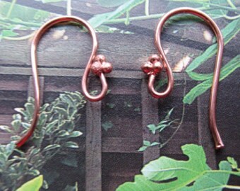 10 Pairs of Copper Ear Wires