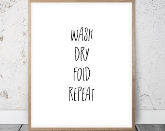 Laundry Print Bible Verse Print Laundry Room Decor
