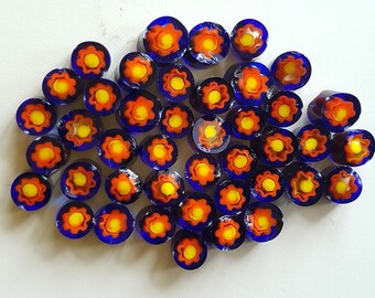 Handmade murrini coe104 efetre glass 3-4mm