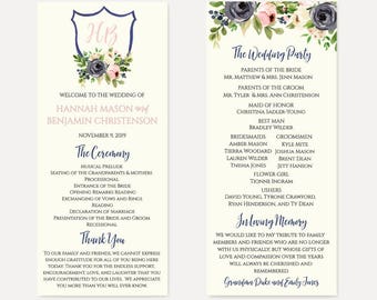 format for wedding programs