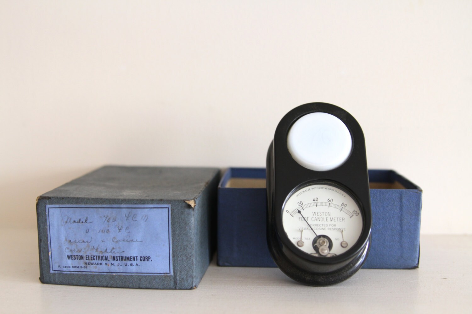 Weston Foot Candle Meter Model 703 Vintage Collectible