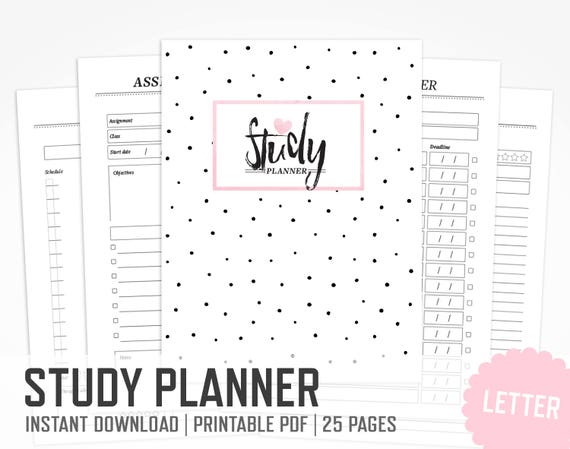 homework planner template pdf