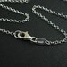 Sterling Silver Necklace - 2mm Rolo Chain Necklace ,ITALY - Finished For Pendant (20 inches - 5 pieces ) Save 5% - SKU: 601005-1