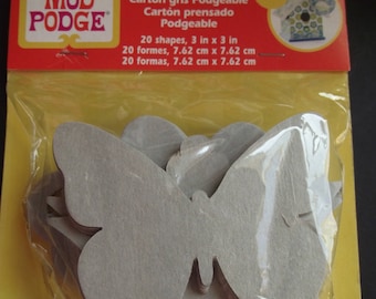 POGEABLE CHIPBOARD SHAPES,Modge Podge Shapes,Arts and Crafts,Decoupage,Keys,Flowers,Butterflies,CLovers,Craft Supplies