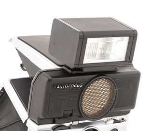 External Flash Unit for Folding Polaroid SX70 Sonar Cameras - Tested and Working - Polaroid Sonar Onestep