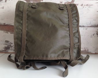 French military Backpack - Bulgarian military backpack - Bulgarian Backpack - Vintage military backpack - army backpack - Little backpack