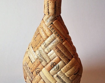 Glass Bottle Lined with Cork