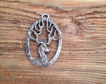 Green Girl Studios Stag Pendant