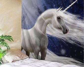 Wall Tapestry Hanging Tapestry Throw Unicorn