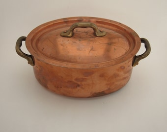 Petite Copper Roasting Pan France