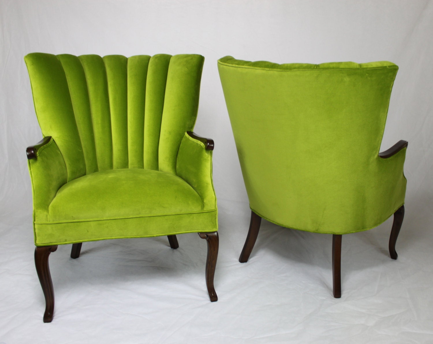 SOLD Pair Of Vintage / Antique Channel Back Chairs In Apple Description. SOLD- Vintage channel back chairs ... - SOLD Pair Of Vintage / Antique Channel Back Chairs In Apple