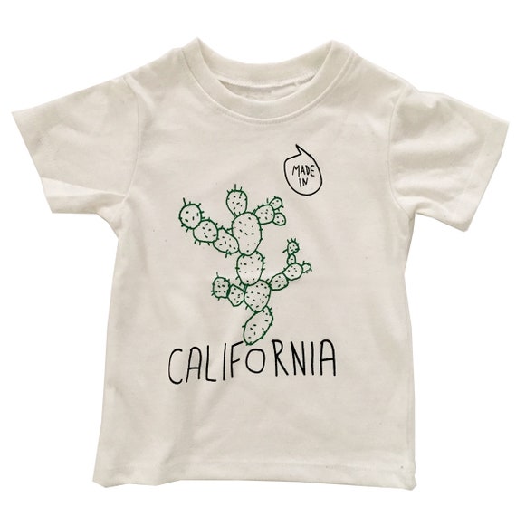 MADE IN CALIFORNIA Cactus Toddler Tee - White or Gray