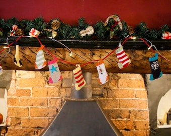 Christmas Stockings - Advent Bunting Knitting Kit