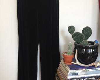 Black Velvet Bell Bottoms