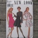vintage simplicity 6323 new look pattern uncut size 6-16 3 dress variations factory folded 1994