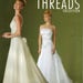 Wedding Dress Sewing Pattern Illusion Bodice Ruffled Train Strapless Gown Bridal Simplicity 4652 Rare OOP Size US 14-20 UNCUT Craft Supplies
