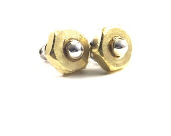 Stud Earrings Brass Hardware Jewelry Post Earrings