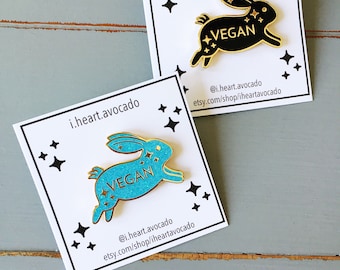 SECONDS SALE - Vegan Rabbit Hard Enamel Pin