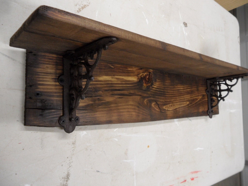 Rustic Barnwood Style Shelf Primitive Wall Decorative Rustic Barnwood Style Shelf Primitive Wall Decorative