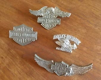 Vintage~Harley Davidson Pin~Harley Jewelry~Biker accessorie~Motorcycle Pin~Genuine Harley Pin~90's~Large Jacket Pin~Vest Pin