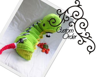 Tobacco Hornworm // Custom Order // Bug // Caterpillar // Buggable // Giant Insect // Educational Tool // Bug Lover // Gardeners