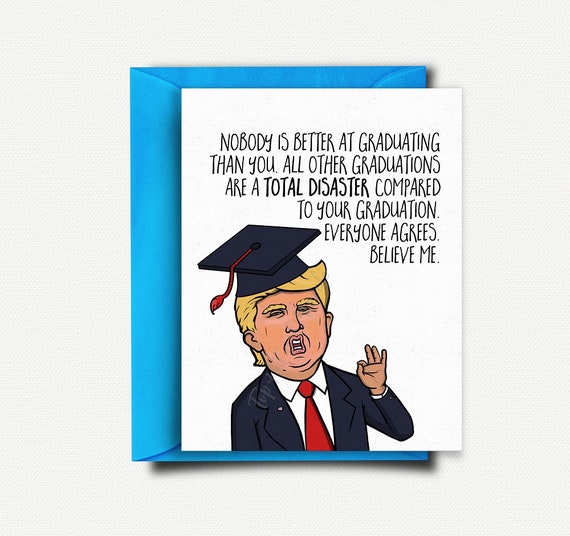 Funny Graduation Card Funny College Graduation Gift for Him