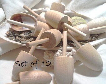 Wedding DIY favors Lobster Buoy, wooden unfinished, set of 12