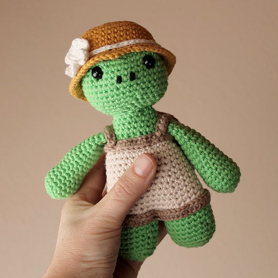 Turtle - Animalius. Crochet Doll, Amigurumi Toy, Crocheting, Made to Order, Animal Crochet, Cute Children Gift, Nursery Doll, Art Crafts