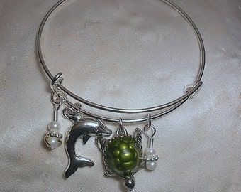 Loggerhead Turtle Charm Bracelet