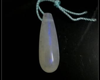 Moonstone Pendant Teardrop, Blue Moon Stone Pendant Bead -24*8 MM