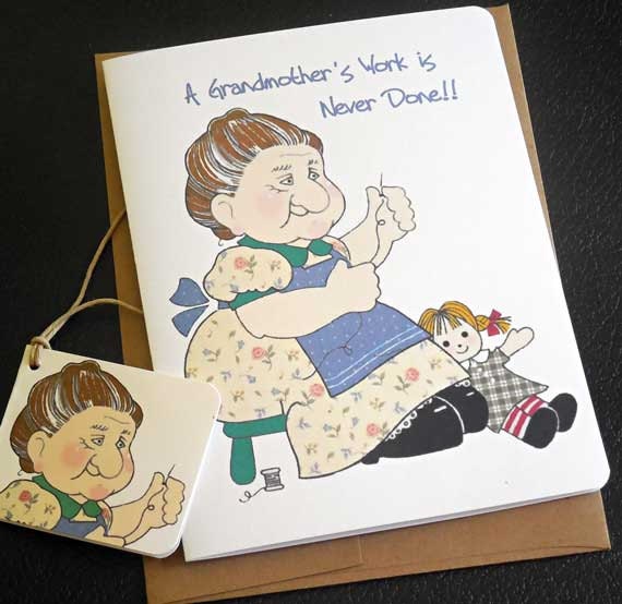 Personalized birthday card for Mother or Grandmother Mothers