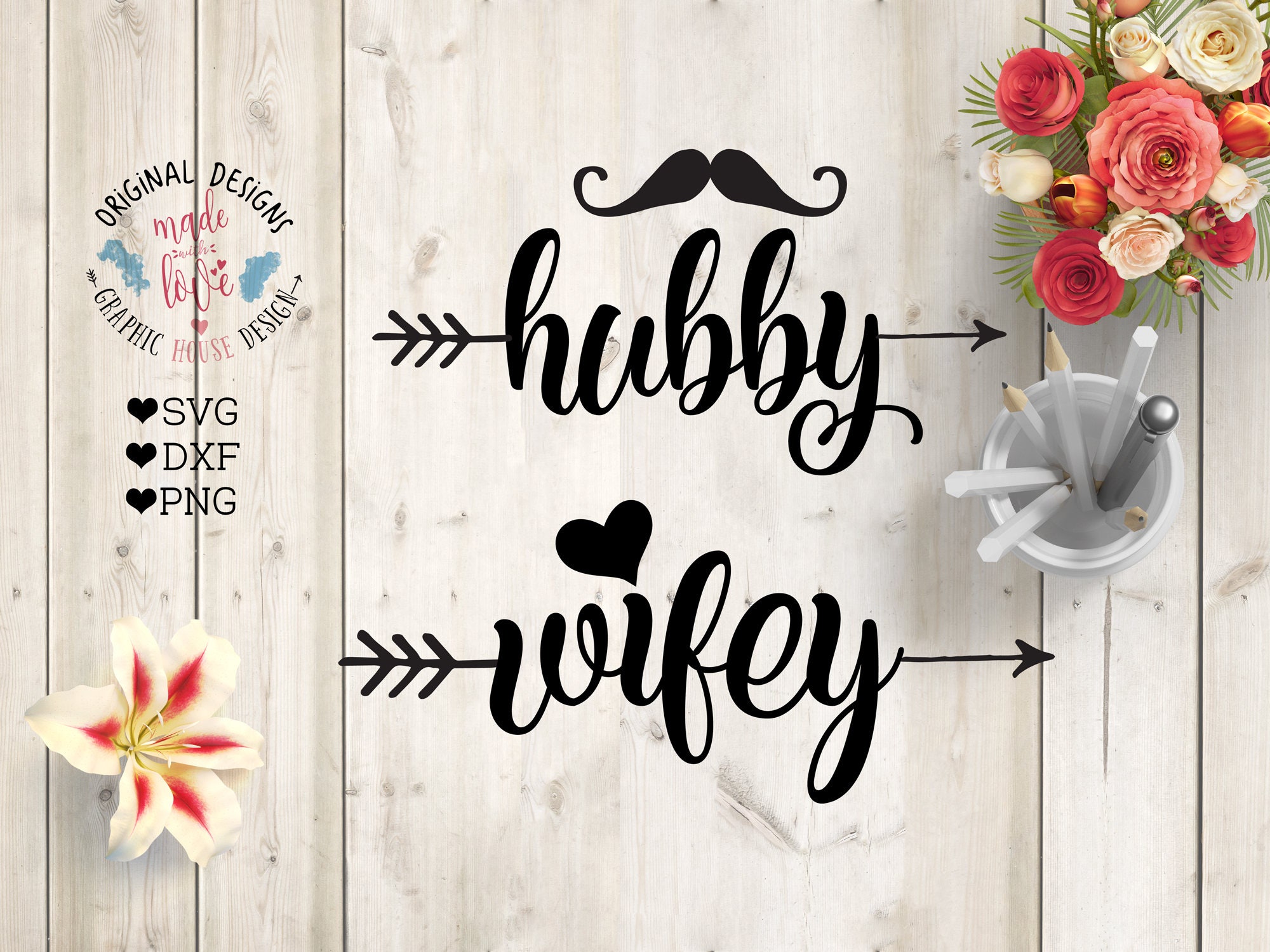 hubby wifey svg marriage svg couple svg husband svg wife