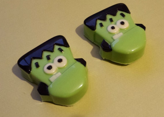 One dozen Frankenstein theme chocolate covered sandwich cookie party favor